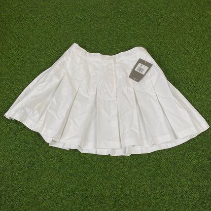 Nike Pleated Skirt White Medium - Vintage Box
