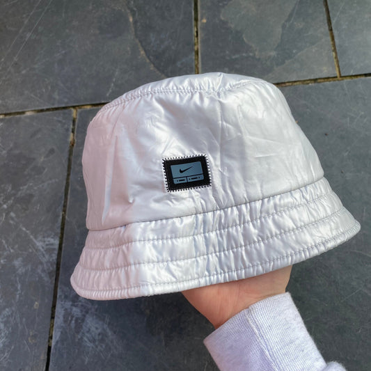 Vintage Nike Puffer Bucket Hat Grey - Vintage Box