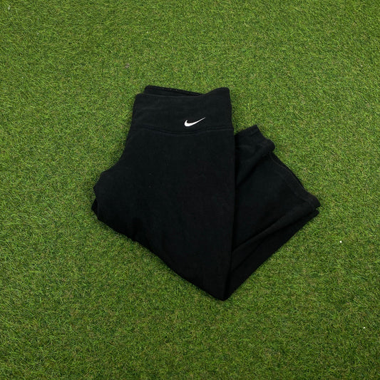 Retro Nike 3/4 Length Shorts Black Small - Vintage Box
