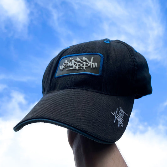 Retro 90s Stussy Hat Blue - Vintage Box
