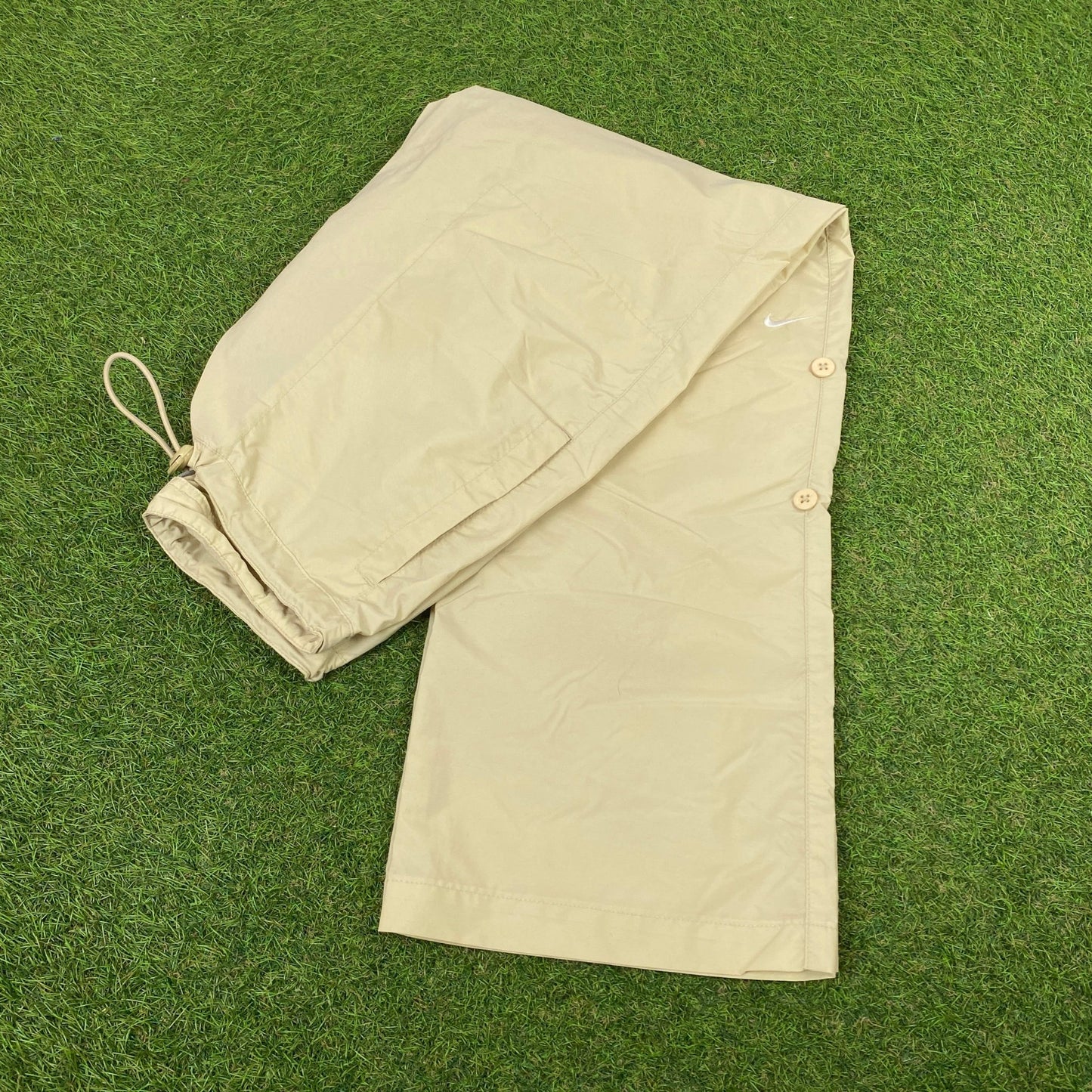 00s Nike Toggle Joggers Light Brown Small - Vintage Box