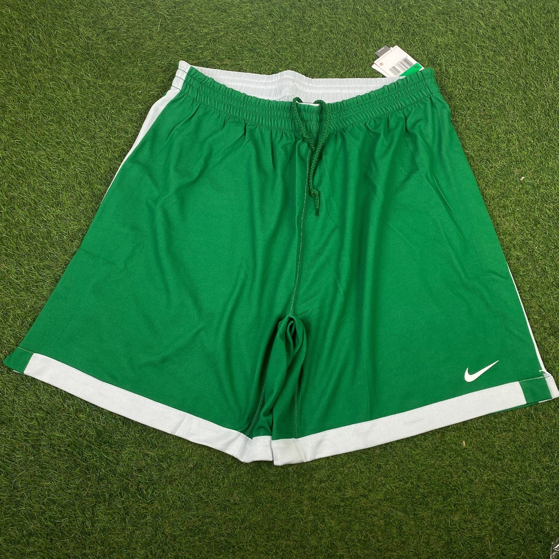 00s Nike Reversible Basketball Shorts Green XL - Vintage Box