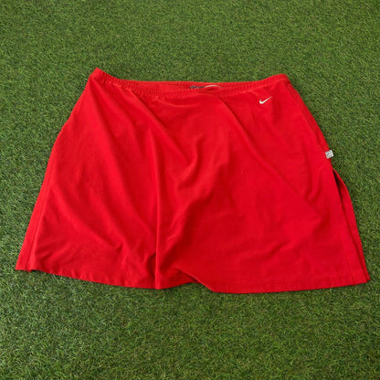 Vintage Nike Tennis Skirt Skort Red Large - Vintage Box