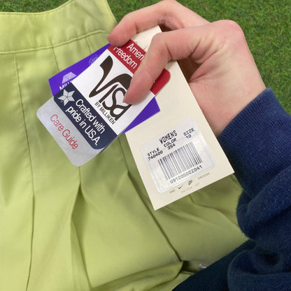 Vintage Nike Pleated Skirt With Pockets Green Medium - Vintage Box