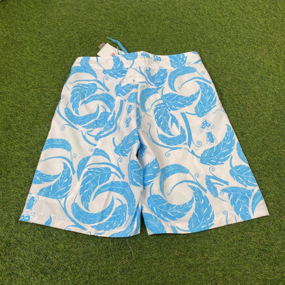 00s Nike ACG Beach Swim Shorts Baby Blue XXS - Vintage Box