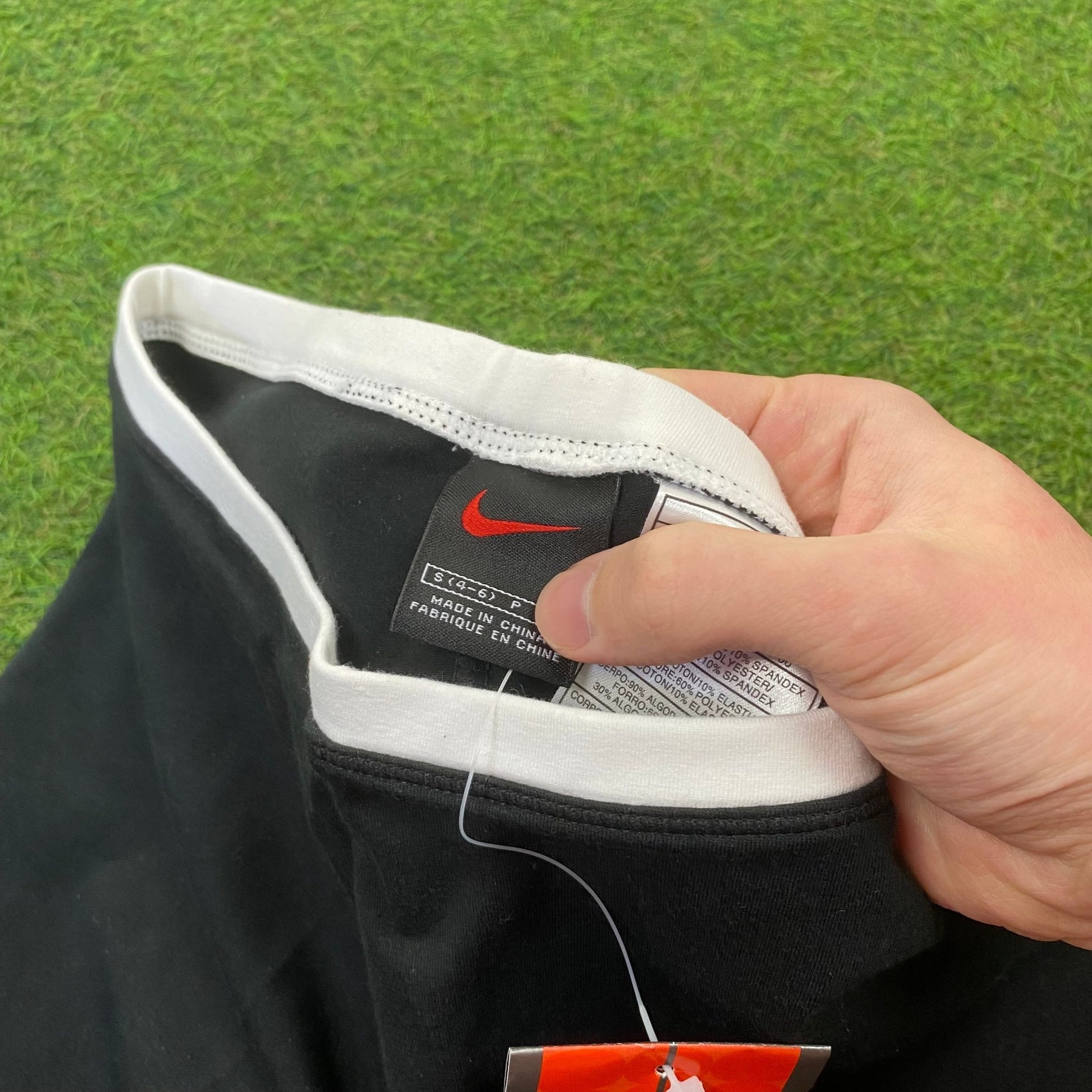 Vintage Nike Cotton Shorts Black Small - Vintage Box