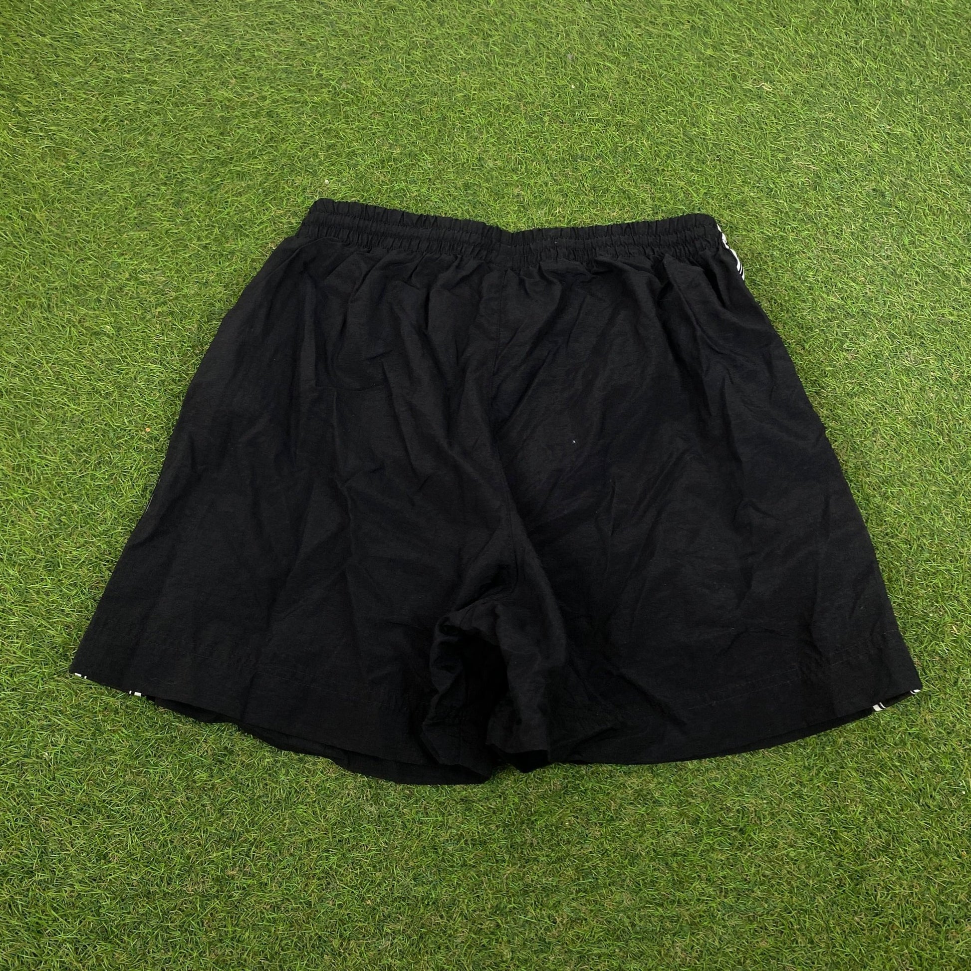 Retro Reebok Shorts Black Small - Vintage Box