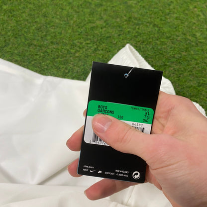 00s Nike Court Shorts White Small - Vintage Box