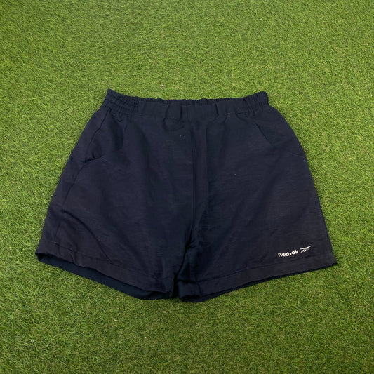 Retro Reebok Shorts Blue Medium - Vintage Box