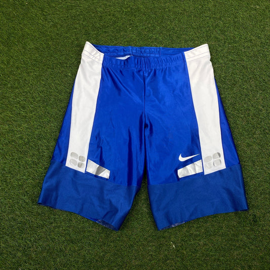 90s Nike Nylon Shorts Blue XL - Vintage Box