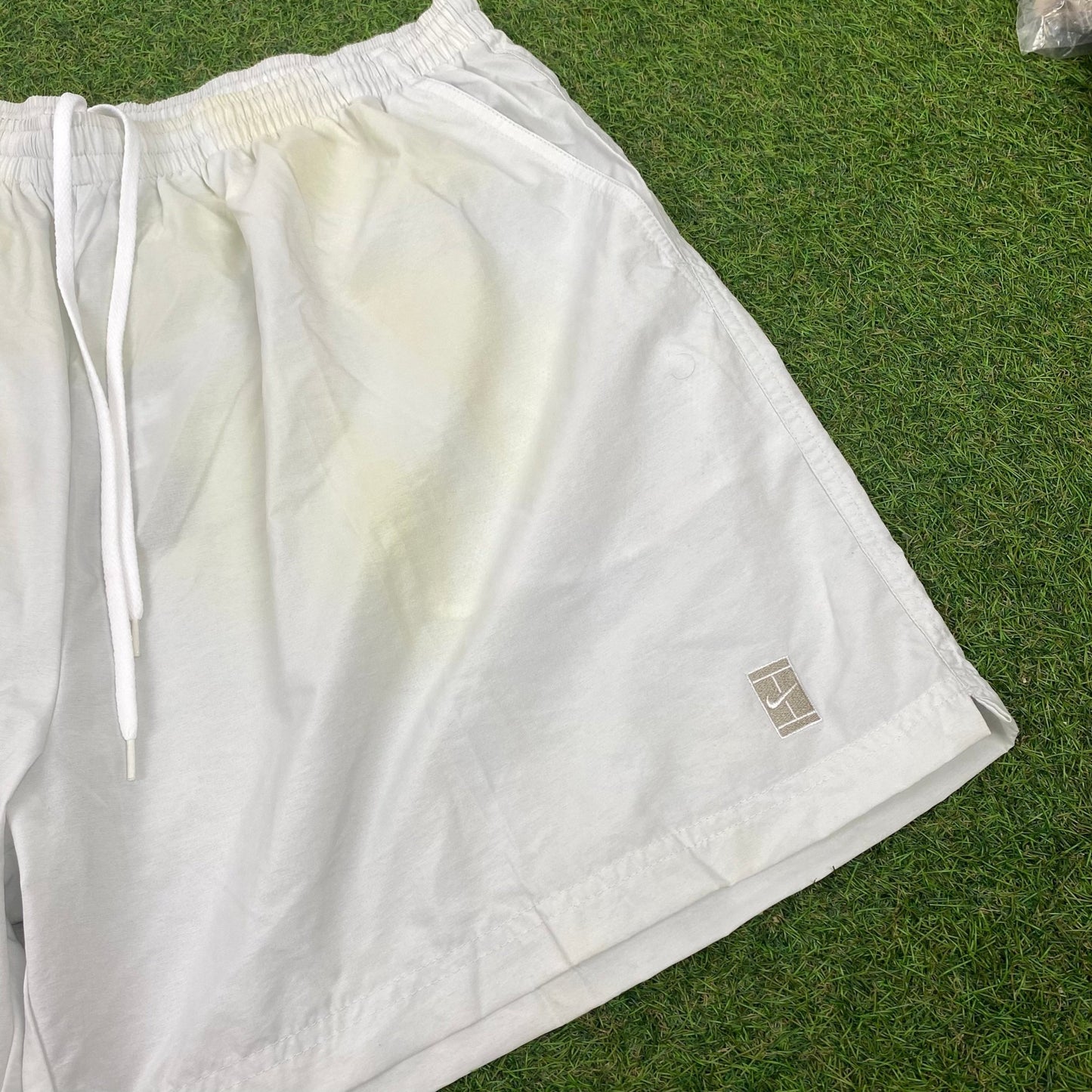 00s Nike Challenge Court Shorts Grey XXL - Vintage Box