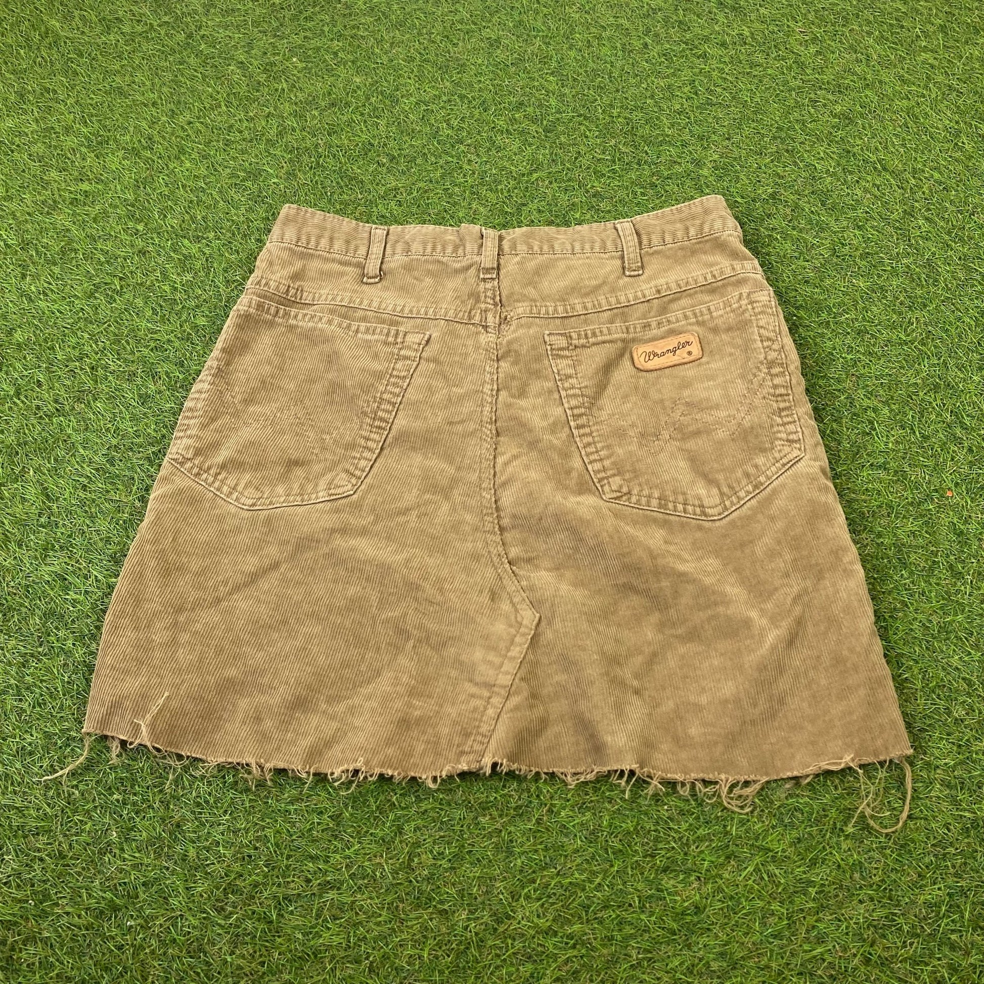 Retro Wrangler Cargo Skirt Brown Medium UK8/10 - Vintage Box