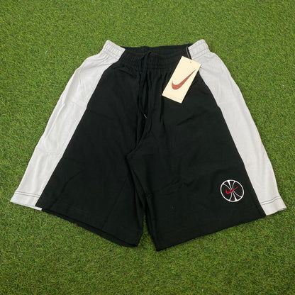 Vintage Nike Cotton Basketball Shorts Black Small - Vintage Box