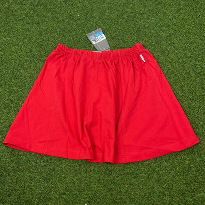 Vintage Nike Tennis Skirt Red Medium - Vintage Box