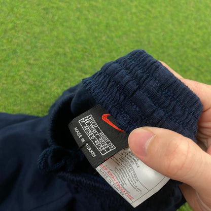 00s Nike Cotton Shorts Blue Medium - Vintage Box