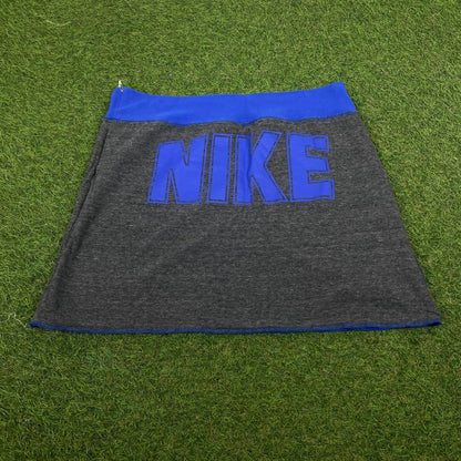 90s Nike Reversible Skirt Blue Grey Large - Vintage Box