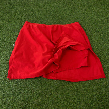 Vintage Nike Tennis Skirt Skort Red Large - Vintage Box