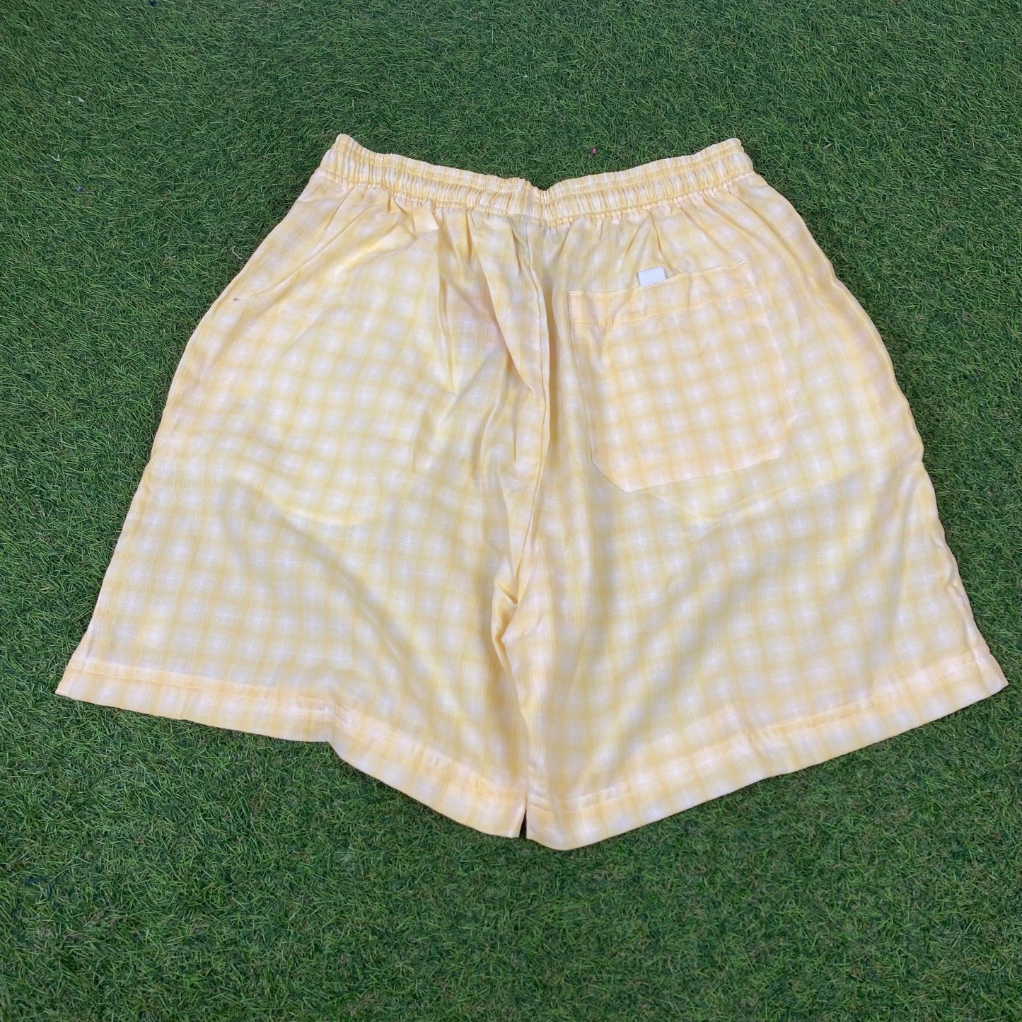 90s Nike Challenge Court Shorts Yellow Medium - Vintage Box