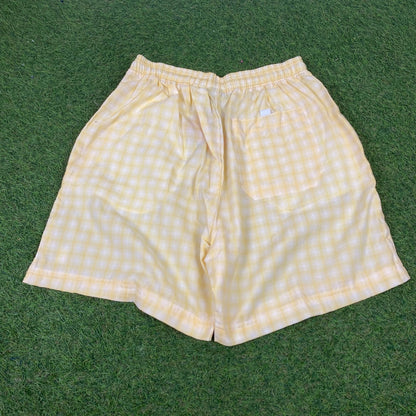 90s Nike Challenge Court Shorts Yellow Medium - Vintage Box