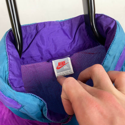 90s Nike Packable Windbreaker Jacket Green XL - Vintage Box