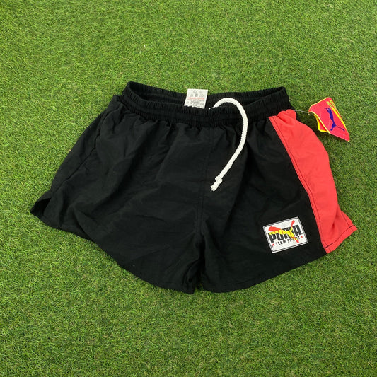 Retro Puma Sprinter Shorts Black Small - Vintage Box