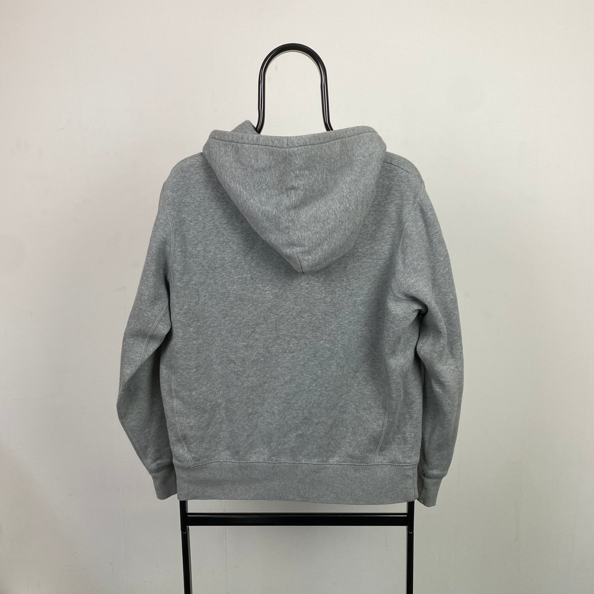 00s Nike Heavyweight Hoodie Grey Small - Vintage Box