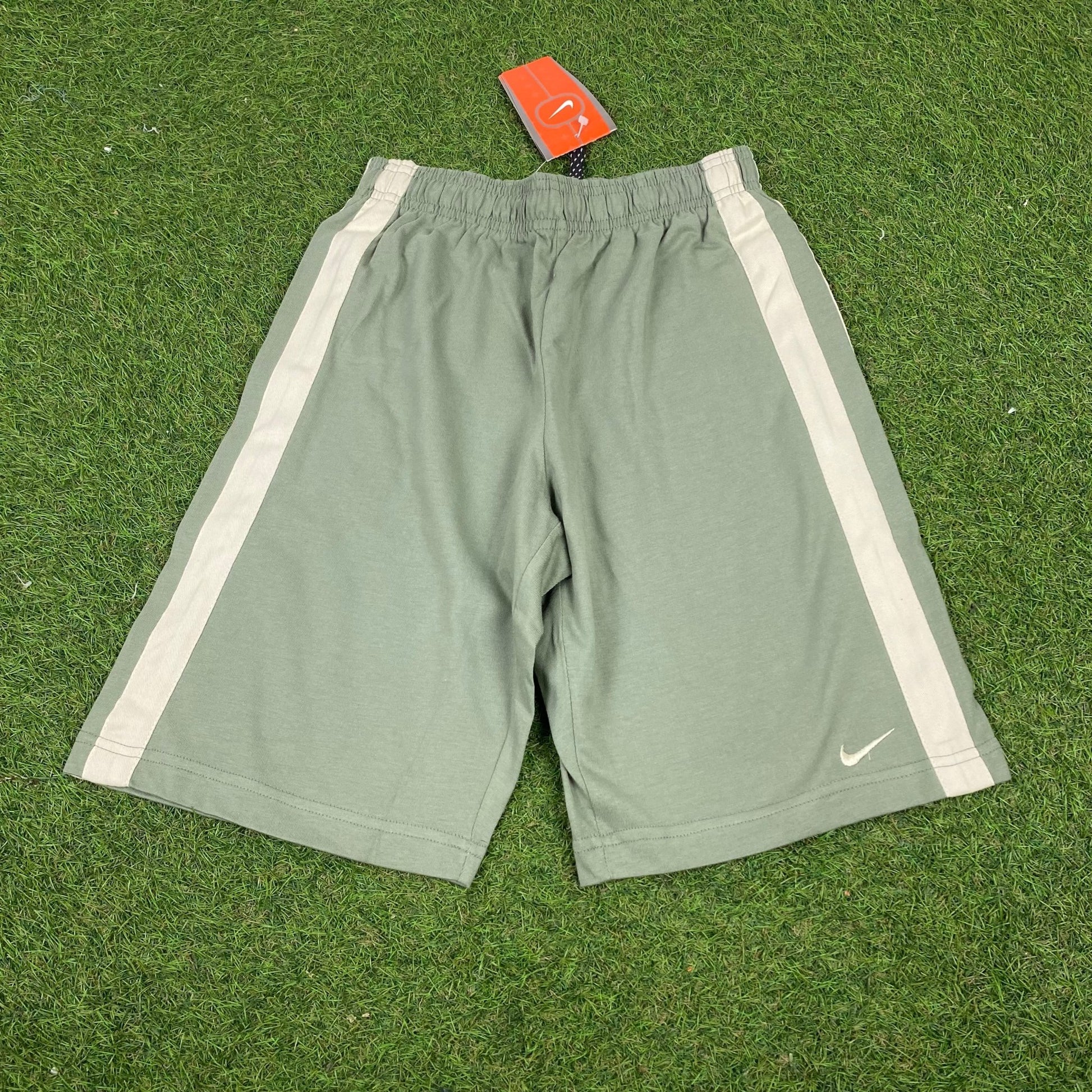 Vintage Nike Cotton Shorts Green XS - Vintage Box