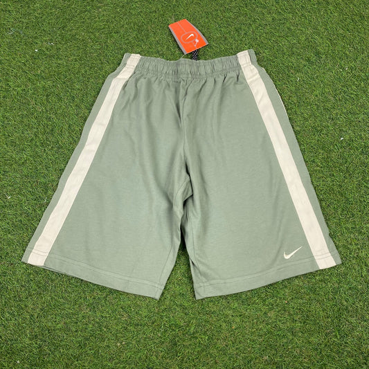 Vintage Nike Cotton Shorts Green XS - Vintage Box