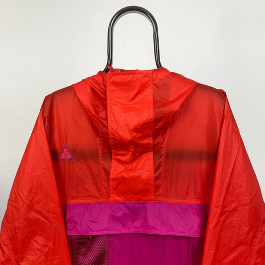 00s Nike ACG Windbreaker Jacket Red Small - Vintage Box