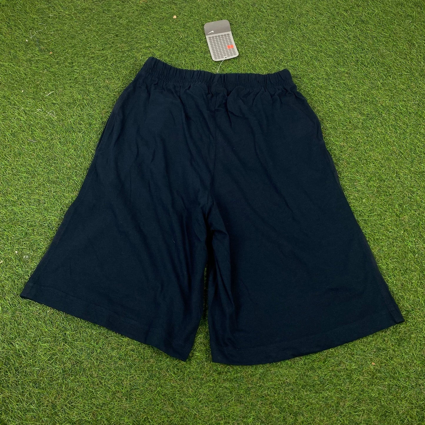 Vintage Nike Cotton Shorts Blue XL - Vintage Box