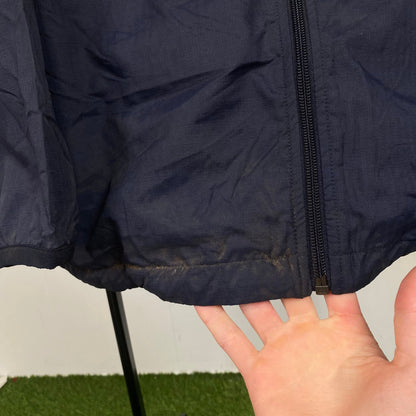 90s Nike Court Windbreaker Jacket Blue Medium - Vintage Box
