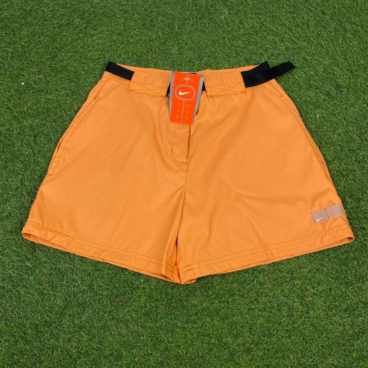 Vintage Nike Belted Shorts Orange XS - Vintage Box