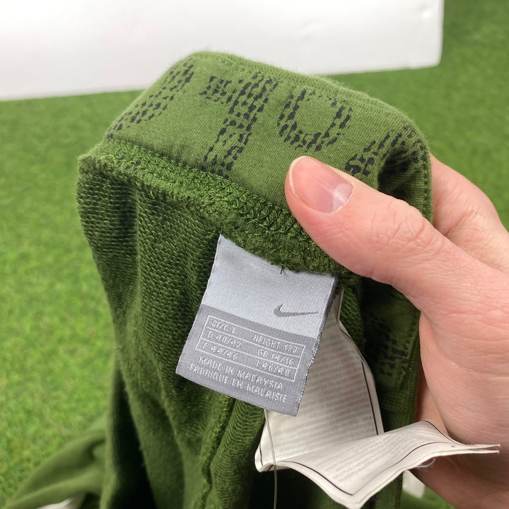 90s Nike Cotton Joggers Green Large - Vintage Box