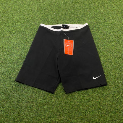 Vintage Nike Cotton Shorts Black Small - Vintage Box
