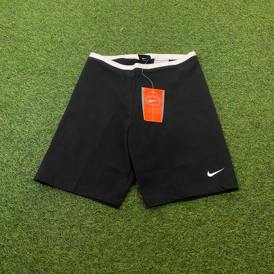 Vintage Nike Cotton Shorts Black Small - Vintage Box
