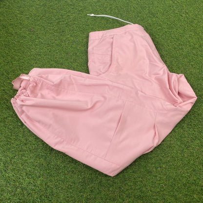 00s Nike Parachute Cargo Joggers Pink Medium - Vintage Box