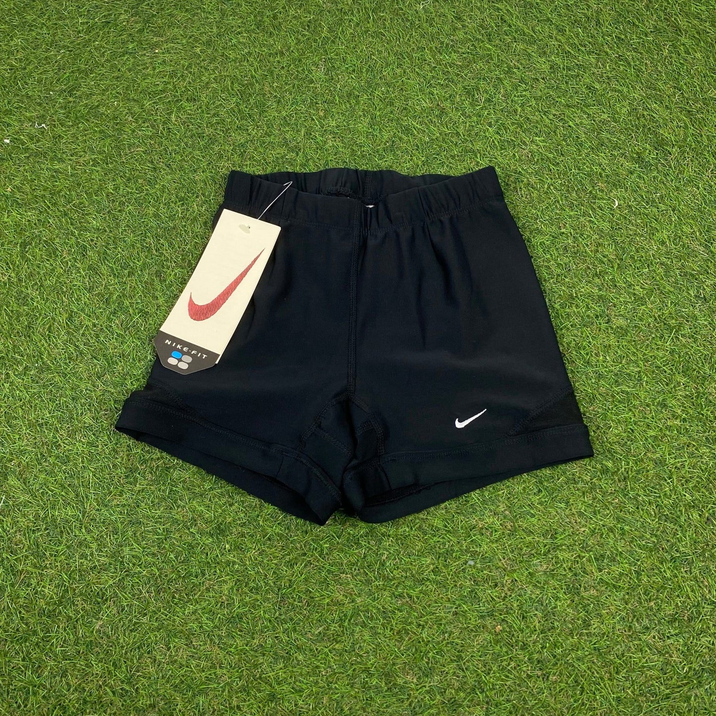 Vintage Nike Skinny Gym Shorts Black XS - Vintage Box