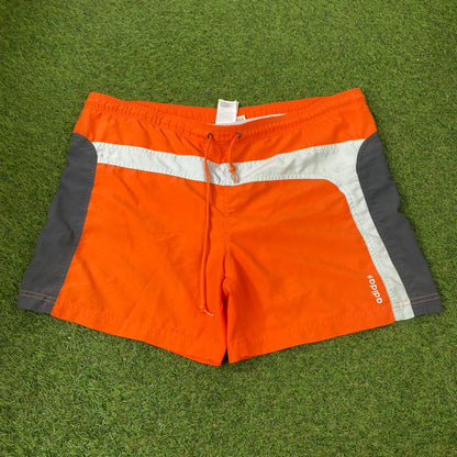 90s Adidas Swim Shorts Orange Large - Vintage Box