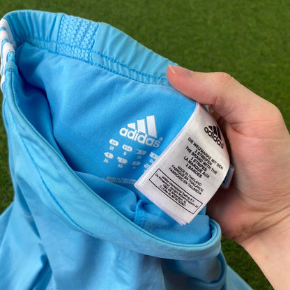 Retro Adidas Tennis Skirt Skort Baby Blue Small UK8 - Vintage Box
