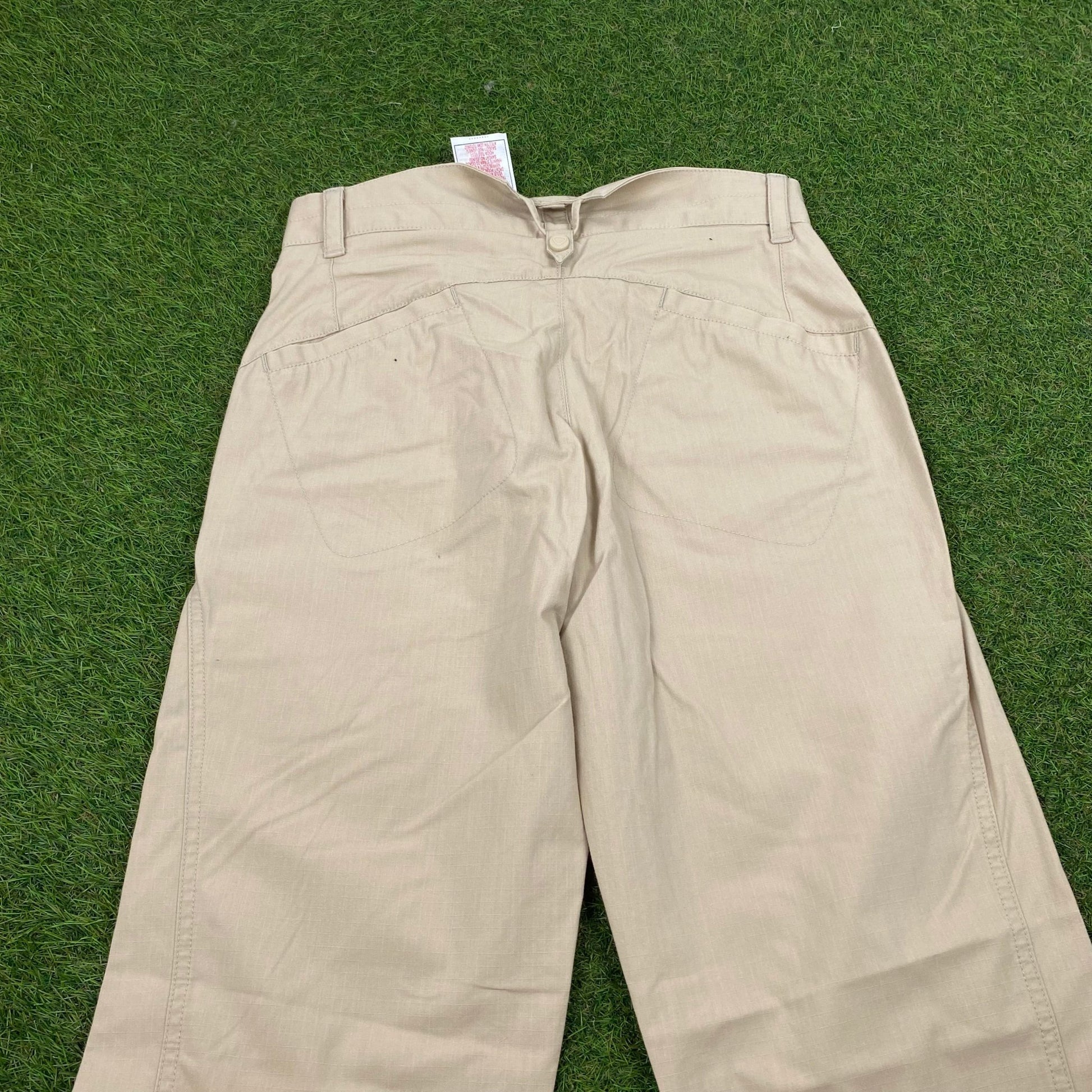 00s Nike ACG Cargo Trousers Joggers Light Brown XS - Vintage Box