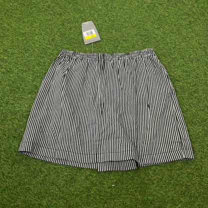 Vintage Nike Pinstripe Tennis Skirt Black Small - Vintage Box