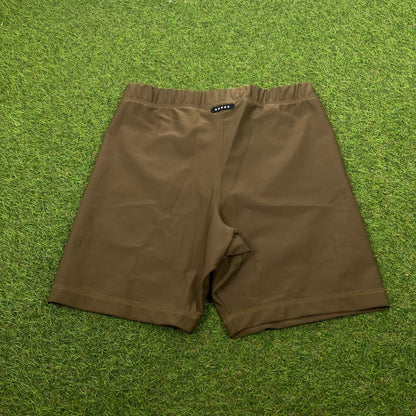 90s Nike Cycling Shorts Brown Large - Vintage Box