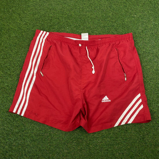 90s Adidas Shorts Red XXL - Vintage Box