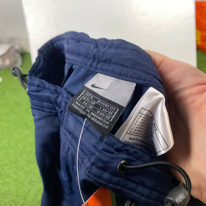 90s Nike Adjustable Shorts Blue Small - Vintage Box