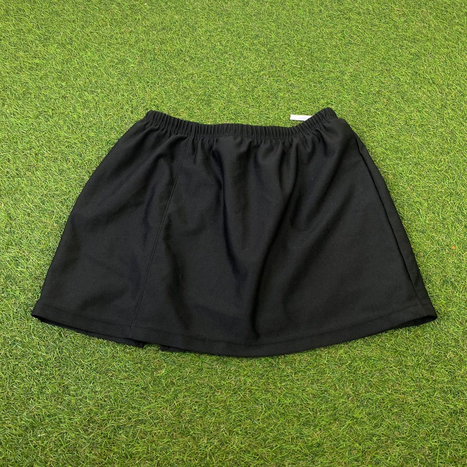 Retro Tennis Skirt Skort Black XS/S UK6 - Vintage Box