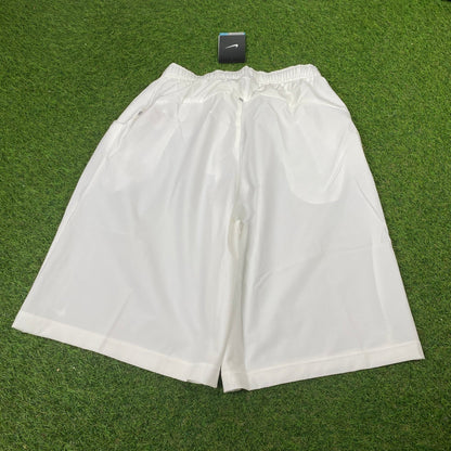 00s Nike Court Shorts White Small - Vintage Box