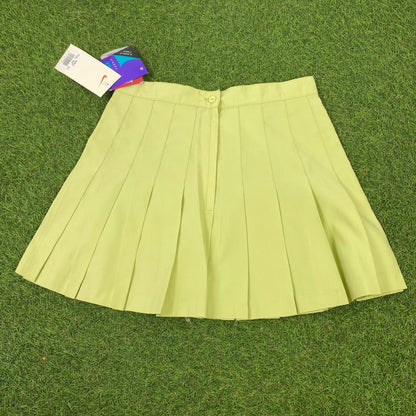 Vintage Nike Pleated Skirt With Pockets Green Medium - Vintage Box