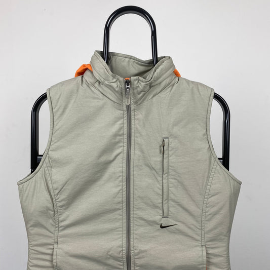 Vintage Nike Gilet Jacket Brown Medium - Vintage Box
