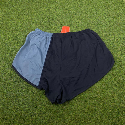 90s Nike Nylon Sprinter Shorts Blue Large - Vintage Box