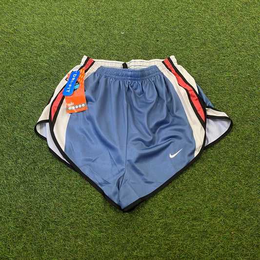 Vintage Nike Nylon Runner Shorts Blue Small - Vintage Box